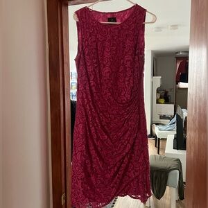 Elegant Pink Lace Dress